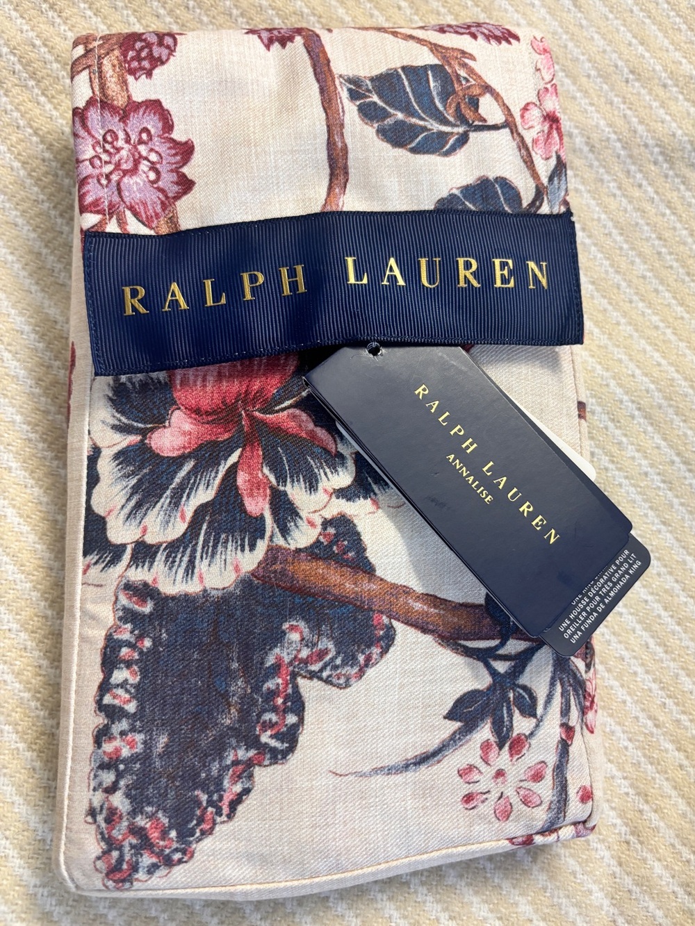 Ralph Lauren Annalise Floral with Navy & Burgundy Accents Retail $185